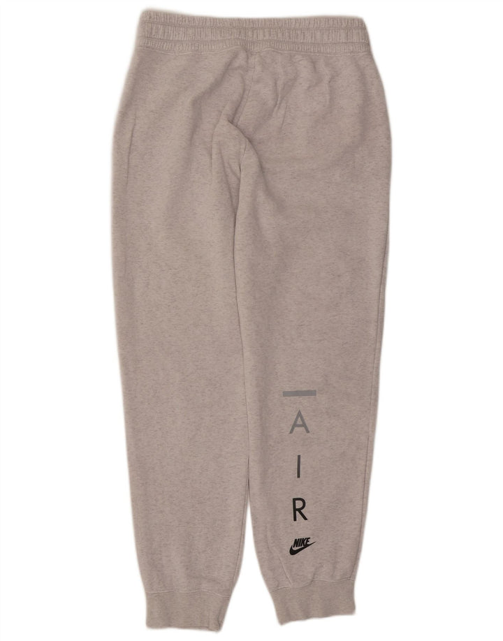 Pantaloni da tuta con grafica Nike da uomo, pantaloni da jogging, grandi, in cotone grigio