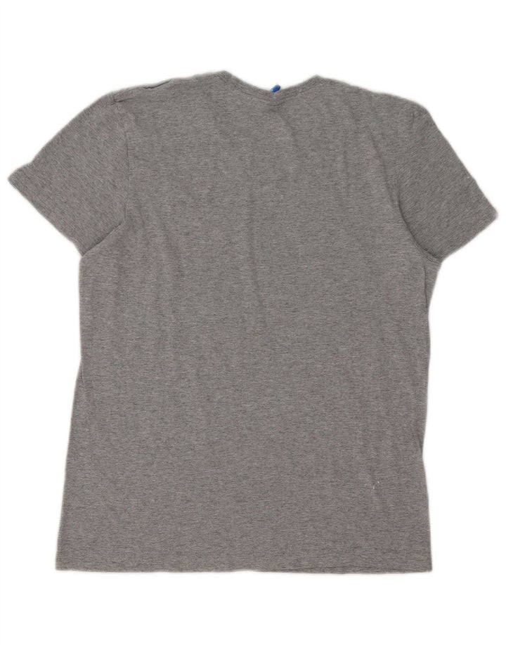 T-shirt grafica da uomo Adidas Top piccola grigia chiazzata