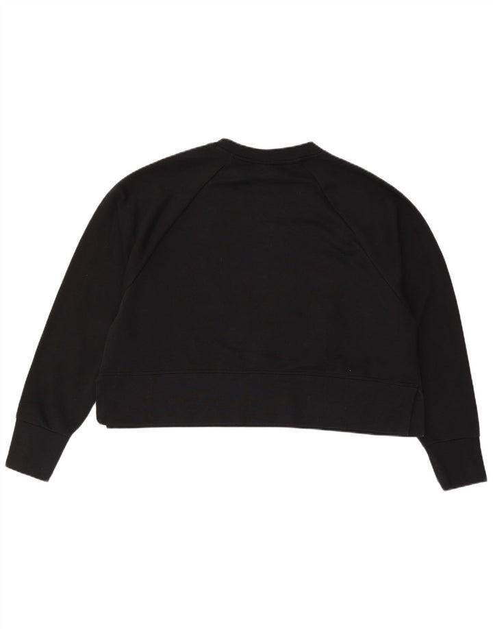 Felpa oversize con grafica Nike Dri Fit da donna, taglia UK 14, media, nera