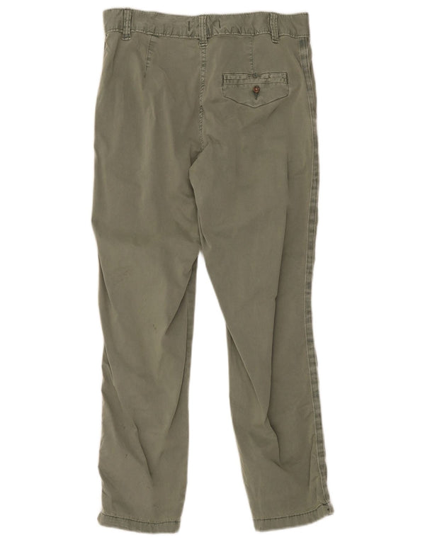 Pantaloni chino dritti da donna Marks & Spencer UK 10 Small W30 L26 Cachi