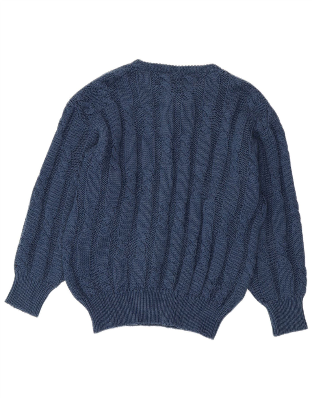 Maglione da uomo Colmar con bottoni e collo in lana blu navy medio