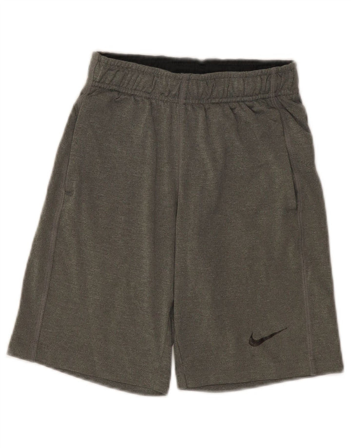 Pantaloncini sportivi Nike da ragazzo Dri Fit 6-7 anni XS poliestere grigio
