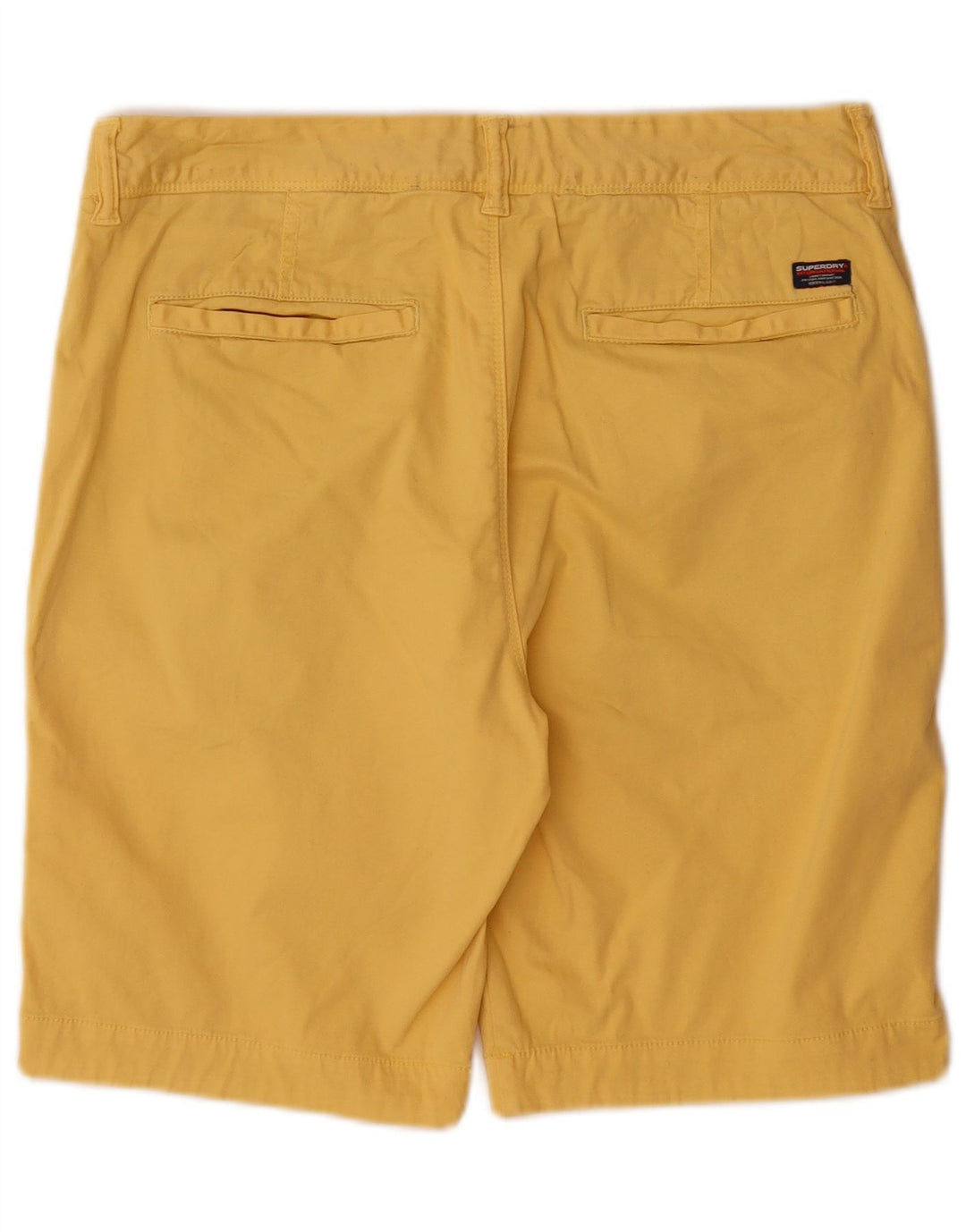 Pantaloncini chino da uomo Superdry W33 Large in cotone giallo