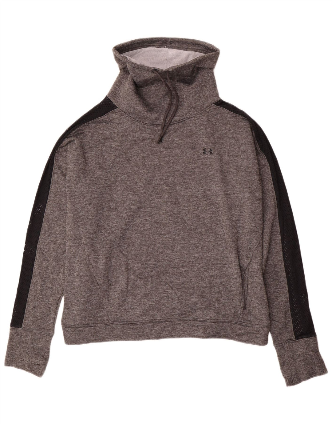 Felpa da donna vestibilità ampia Under Armour, maglione UK 16, grande poliestere grigio