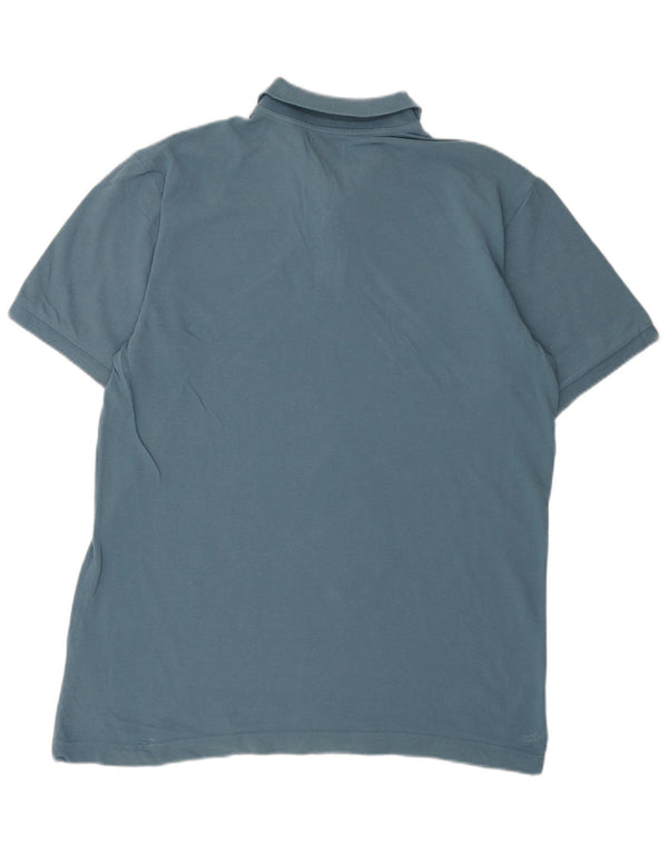 Polo Kappa Uomo Large Blu In Cotone