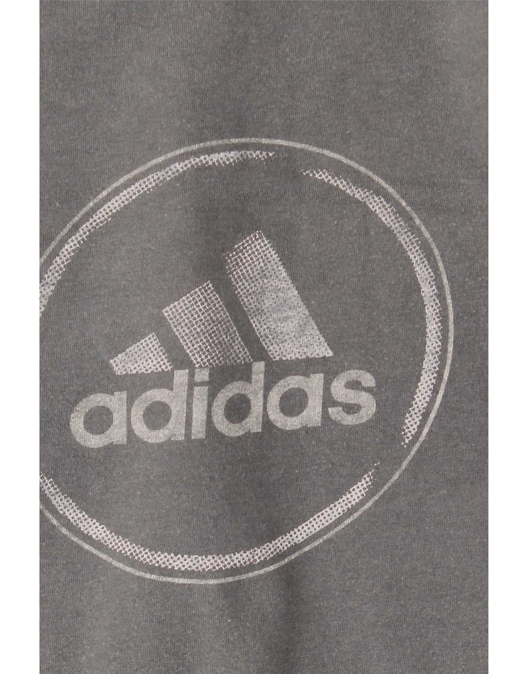 T-shirt grafica da uomo Adidas Top XL in cotone grigio