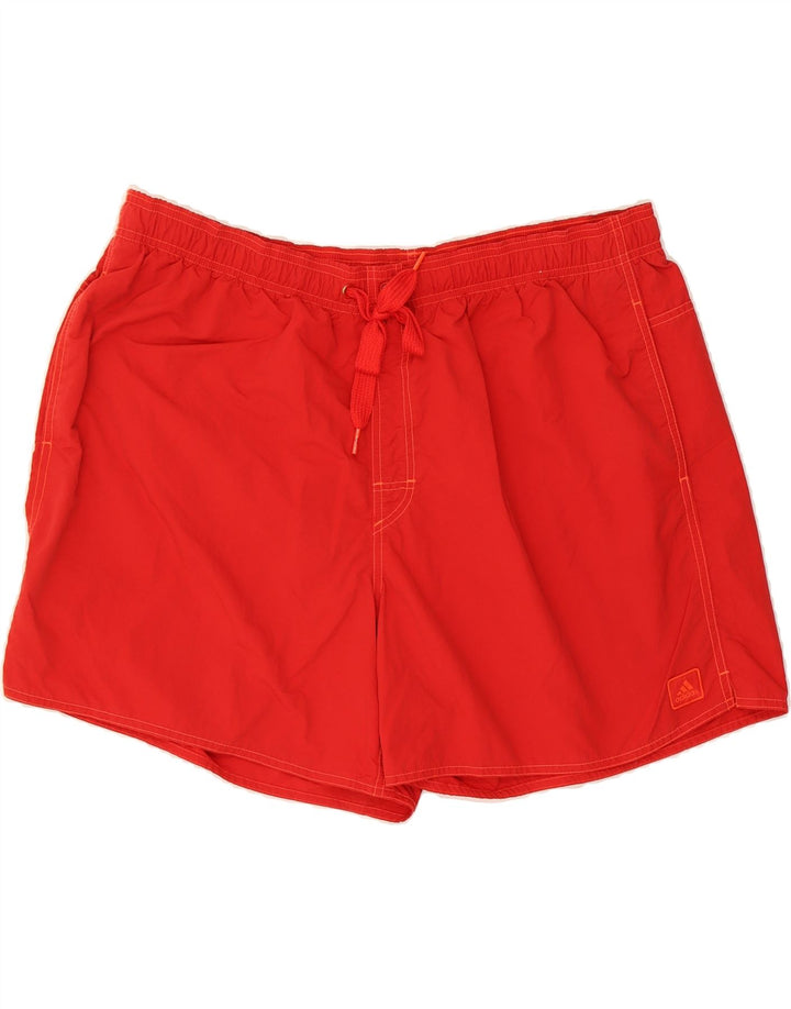 ADIDAS Mens Swimming Shorts 2XL Red Polyester Vintage Adidas and Second-Hand Adidas from Messina Hembry 