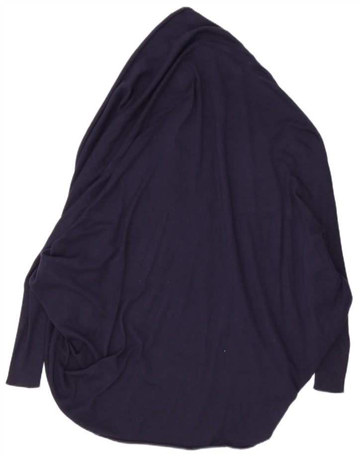 Maglione cardigan oversize lungo da donna Zara UK 14 blu navy medio