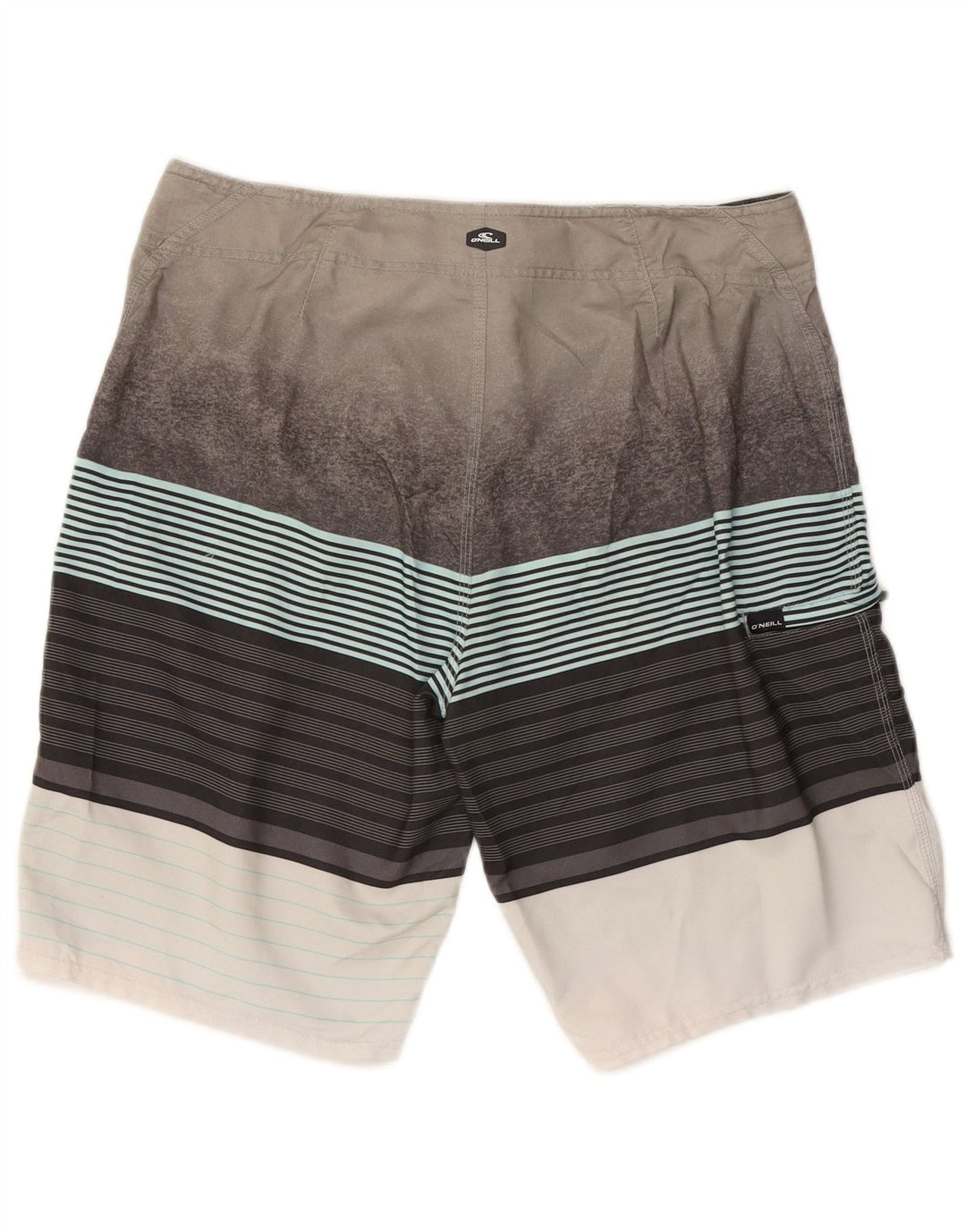 Pantaloncini da bagno da uomo O'Neill, grande spiaggia in poliestere a righe grigie