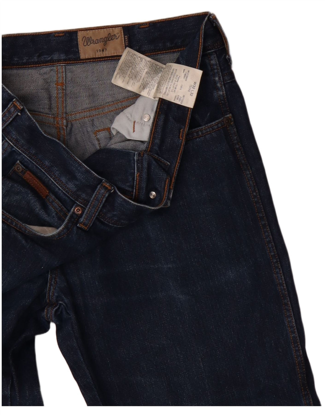 Jeans dritti da uomo Wrangler Texas W32 L27 cotone blu