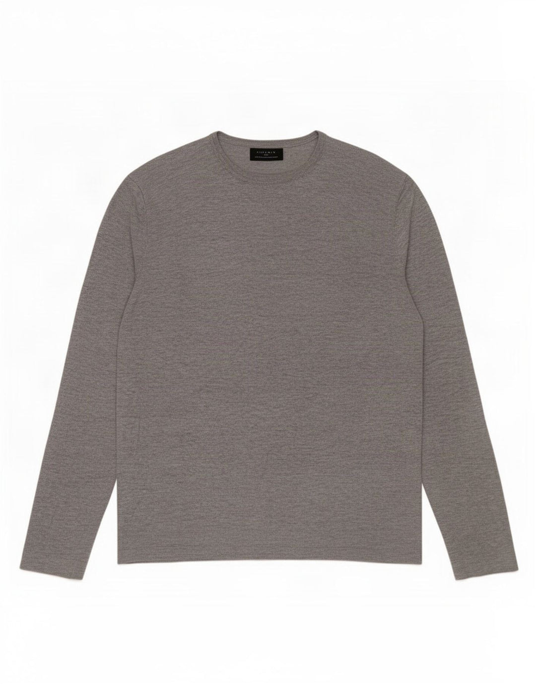 Top Zara da uomo a maniche lunghe grigio medio