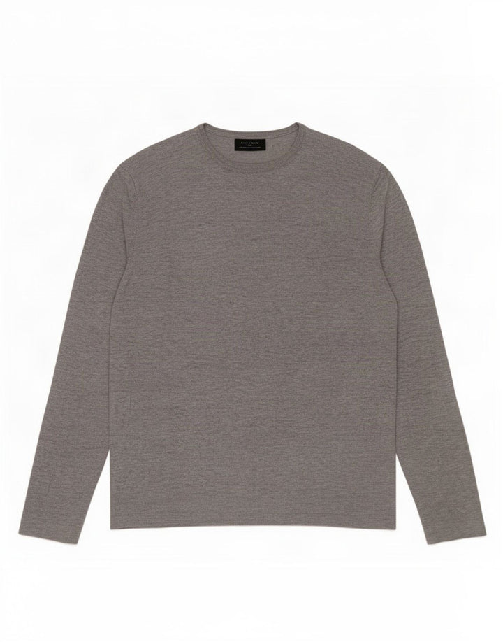 Top Zara da uomo a maniche lunghe grigio medio