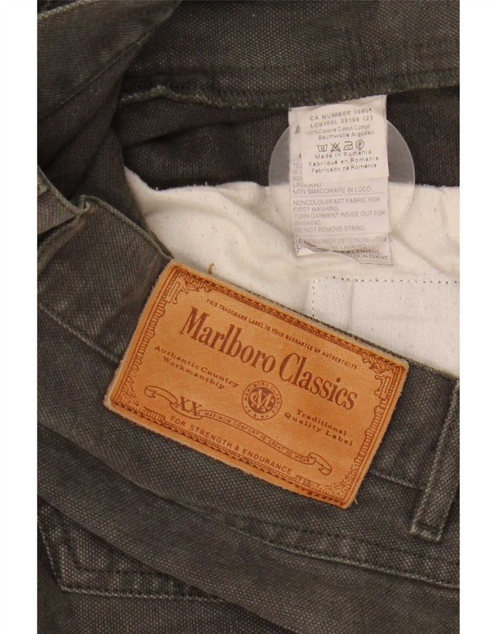 Jeans dritti da uomo Marlboro Classics W34 L32 cotone kaki