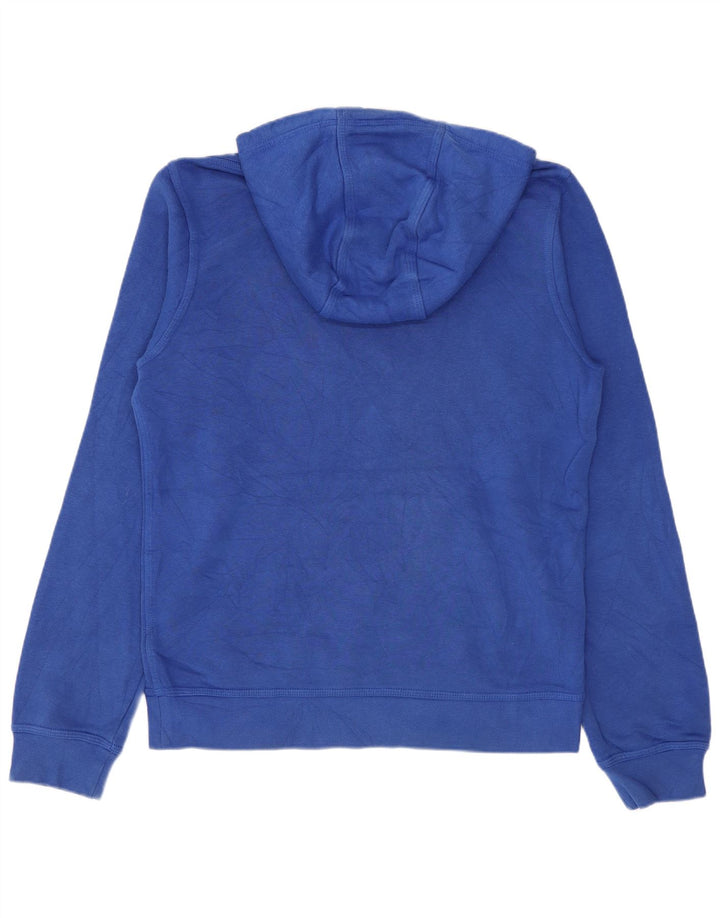 Felpa con cappuccio grafica Nike da uomo piccola in cotone blu