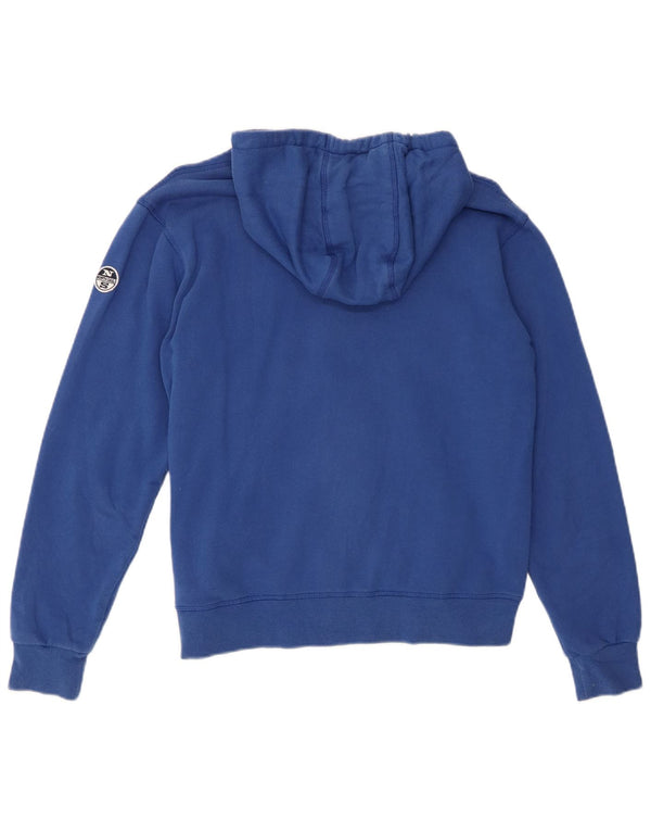 Felpa con cappuccio e zip oversize da donna North Sails UK 6 XS Cotone blu