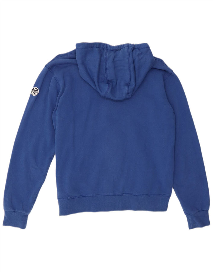 Felpa con cappuccio e zip oversize da donna North Sails UK 6 XS Cotone blu