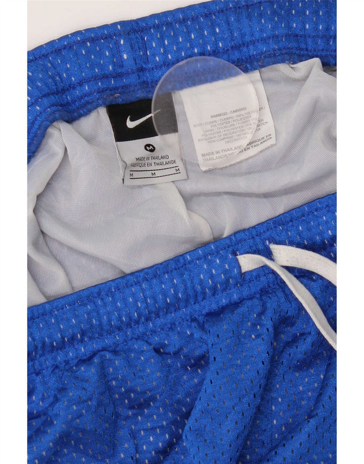 Pantaloncini sportivi Nike da uomo in poliestere blu medio