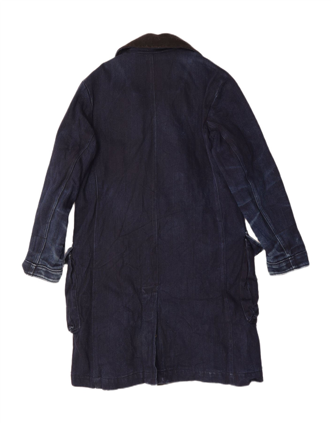 Cappotto in denim doppio petto da uomo G-Star Raw UK 40 Large in cotone blu navy
