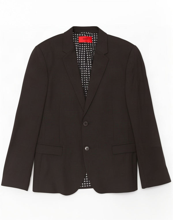 Giacca blazer da uomo a 2 bottoni Hugo Boss EU 44 XS nera