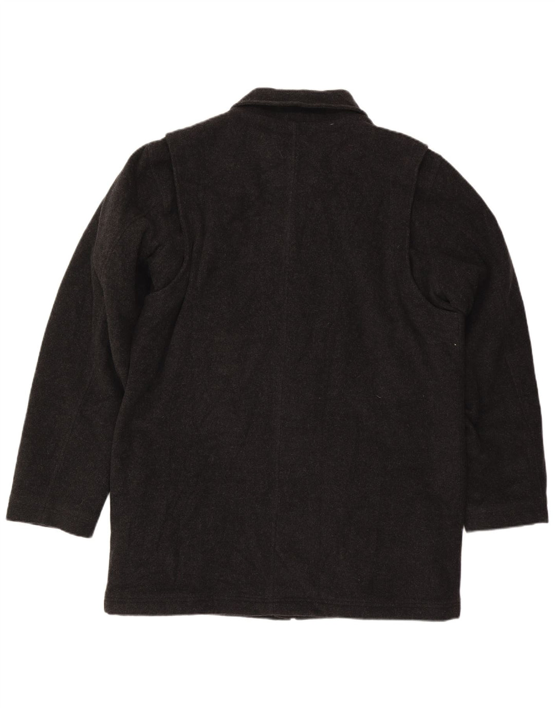 Cappotto alto da uomo L.L.Bean UK 40 grande lana grigia