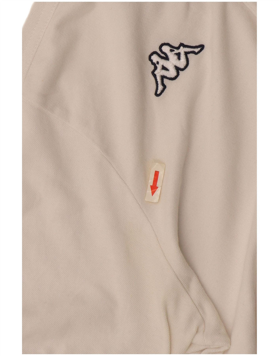Polo Kappa da uomo di colore bianco medio