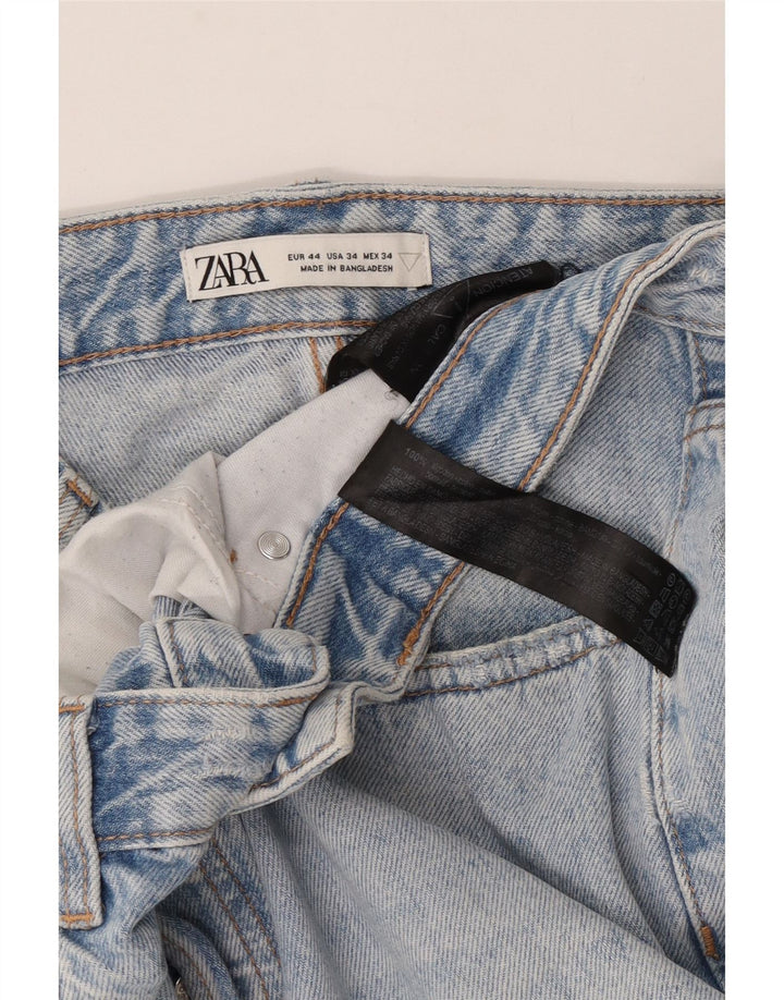 Jeans corti da uomo Zara EU 44 Large W34 L25 cotone blu