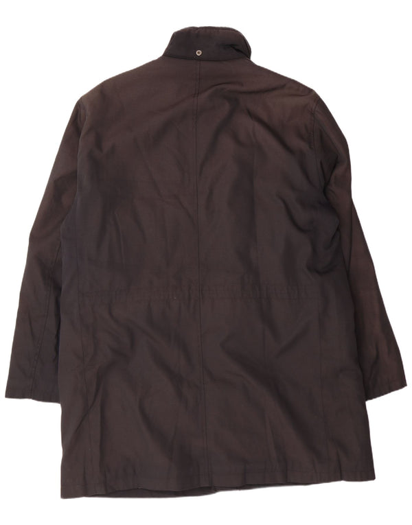 BURBERRY Cappotto da uomo UK 40 Large Nero in poliammide Classico