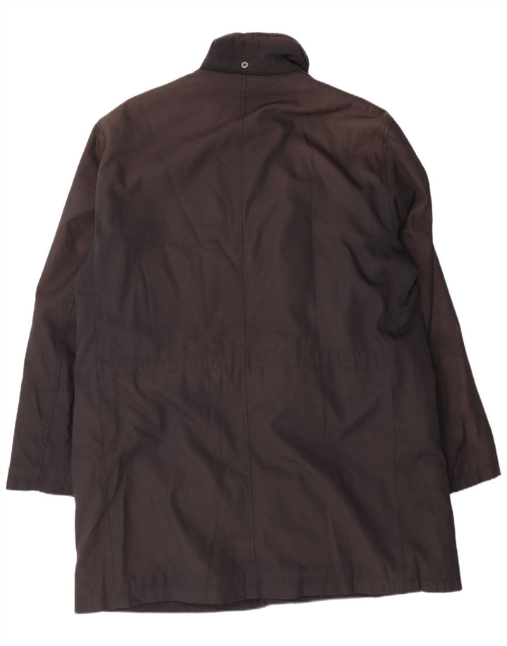 BURBERRY Cappotto da uomo UK 40 Large Nero in poliammide Classico