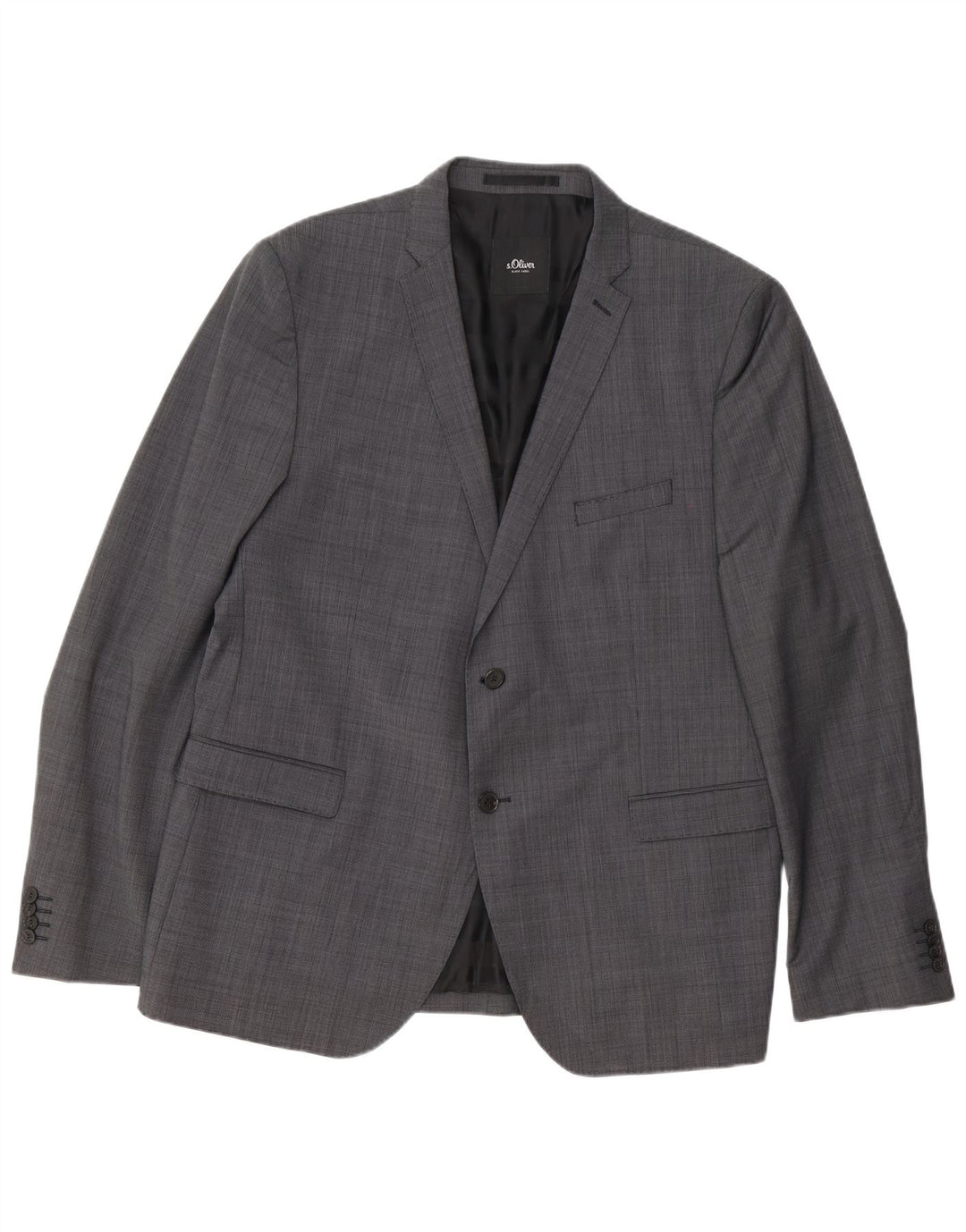 Abito da uomo a 2 bottoni S.Oliver UK 46 3XL W38 L32 Poliestere grigio