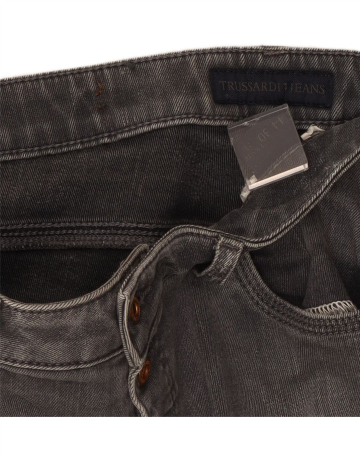 Jeans Donna Slim TRUSSARDI W28 L28 Cotone Grigio