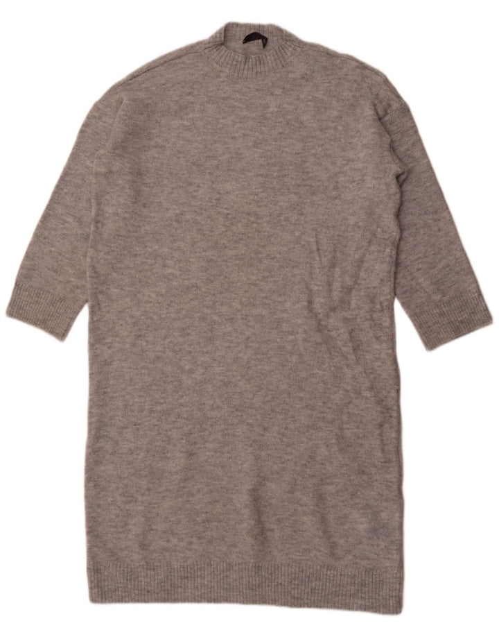 Abito maglione oversize da donna Marks & Spencer UK 16 Grande acrilico grigio