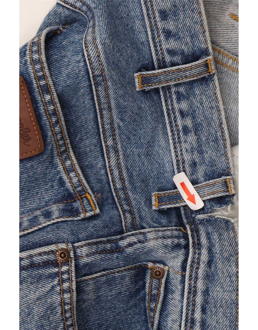 Jeans dritti da uomo Wrangler vestibilità regolare W34 L32 cotone blu