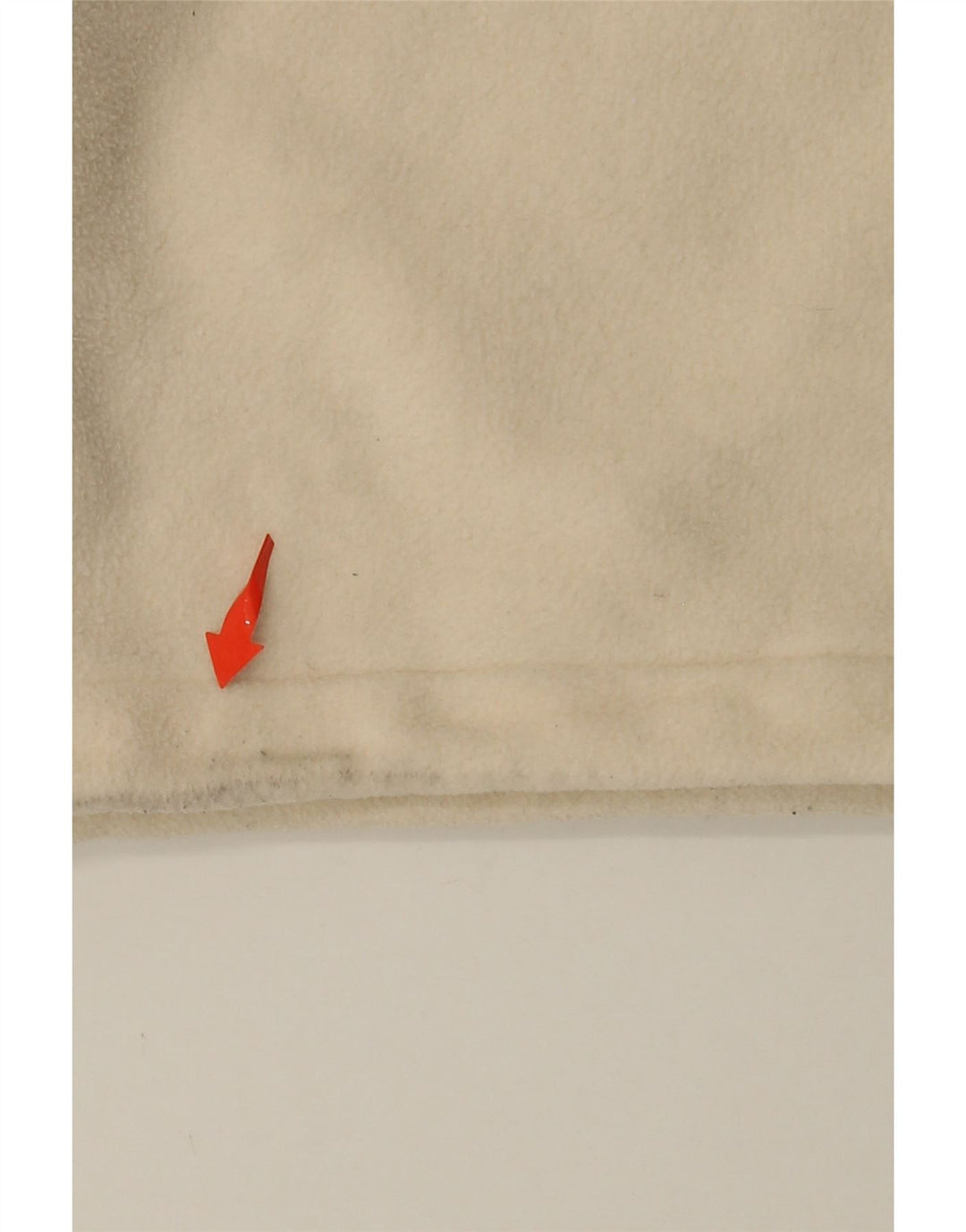 Maglione in pile da donna con collo e zip grafica oversize ADIDAS UK 10 piccolo Beige