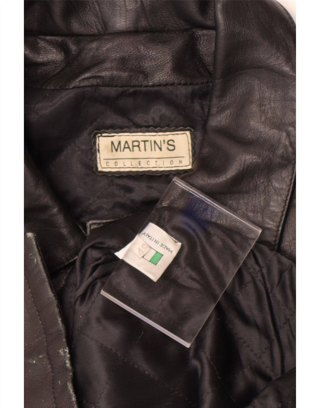 Cappotto in pelle da uomo Martin's IT 48 Medio in pelle nera