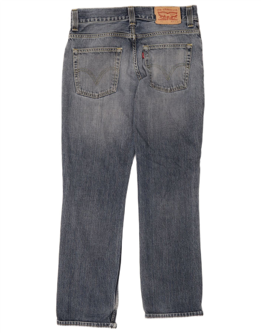 Levi's Uomo 511 Slim Jeans W32 L32 Cotone Blu