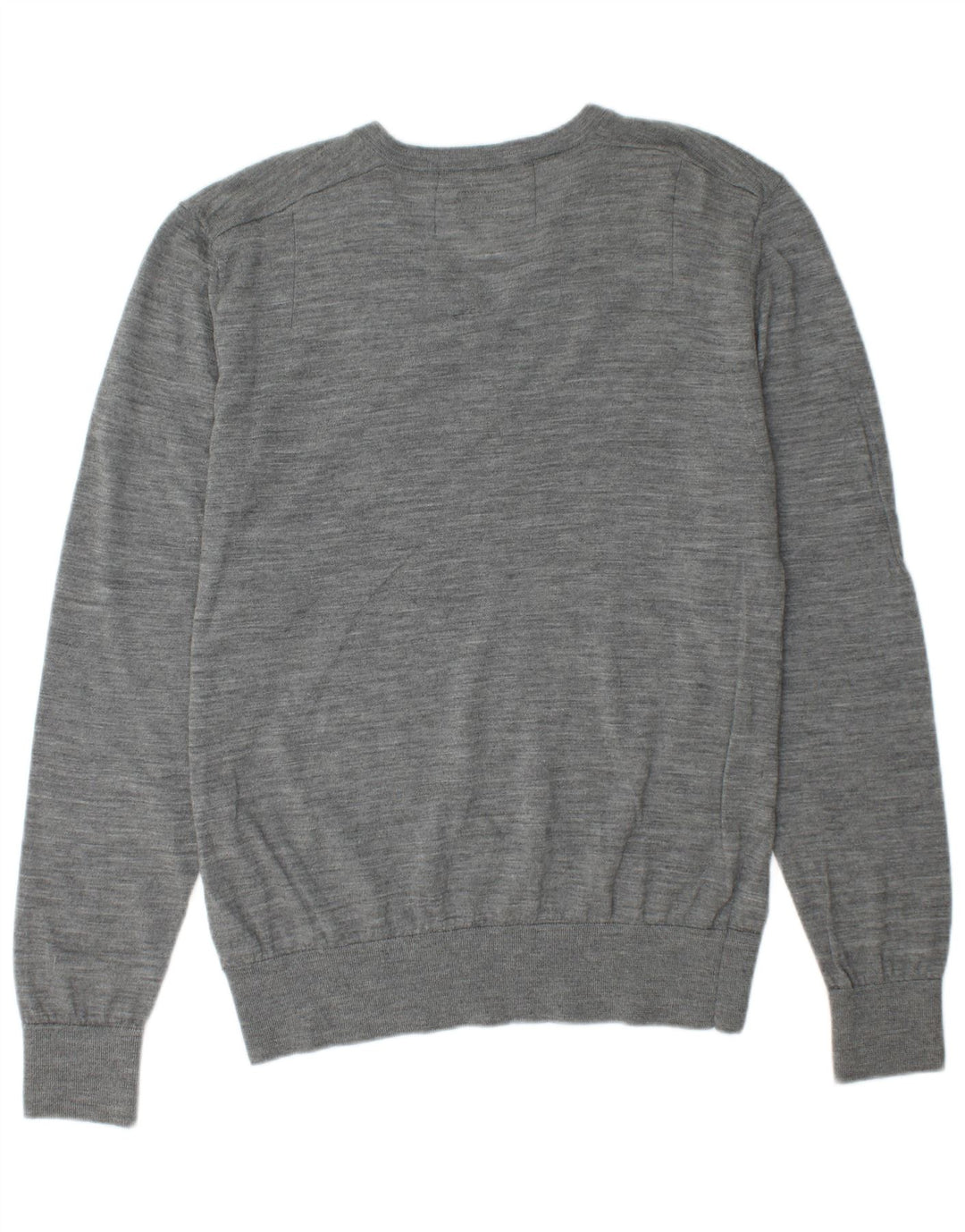 ALL SAINTS Mens V-Neck Jumper Sweater 2XL Grey Wool
