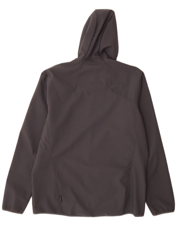 Giacca a vento con cappuccio da uomo Jack Wolfskin UK 48 2XL Poliestere grigio