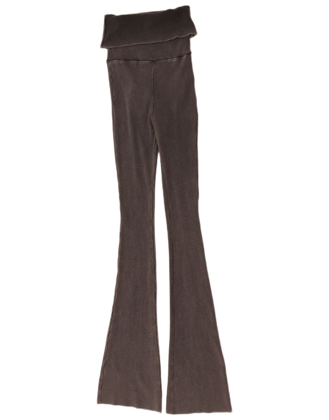 Leggings svasati da donna Zara UK 8 piccoli in cotone grigio