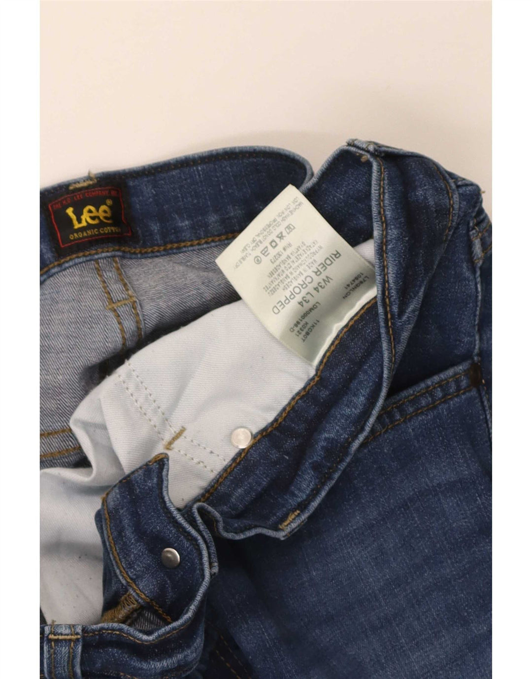 Jeans Lee Rider Slim da uomo W34 L30 in cotone blu