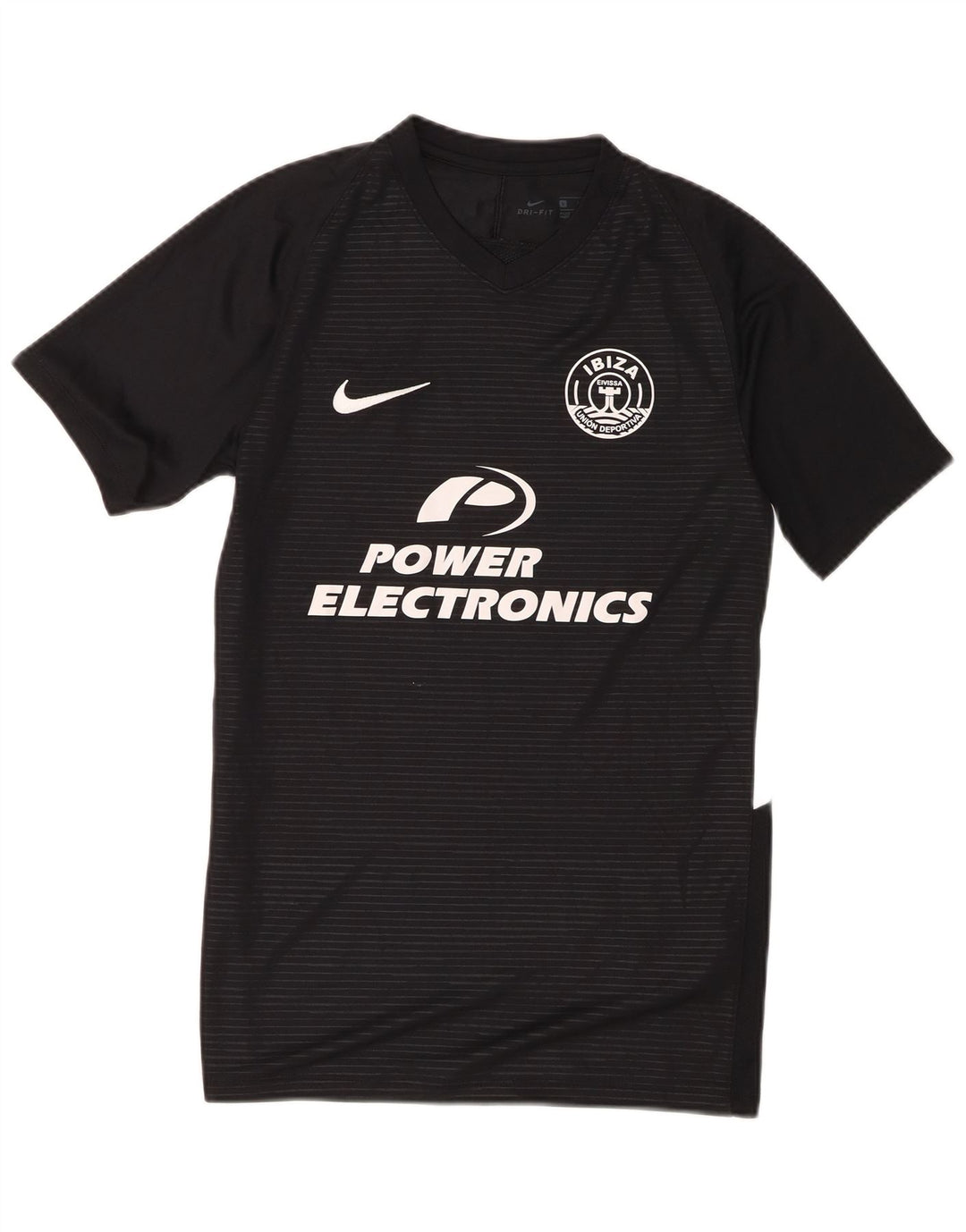 T-shirt grafica Nike Ibiza da uomo, piccola, in poliestere nero
