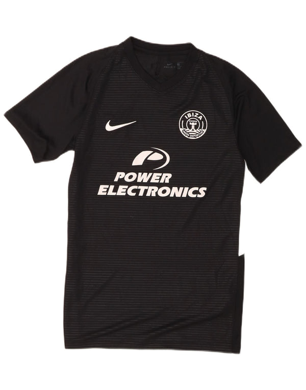 T-shirt grafica Nike Ibiza da uomo, piccola, in poliestere nero