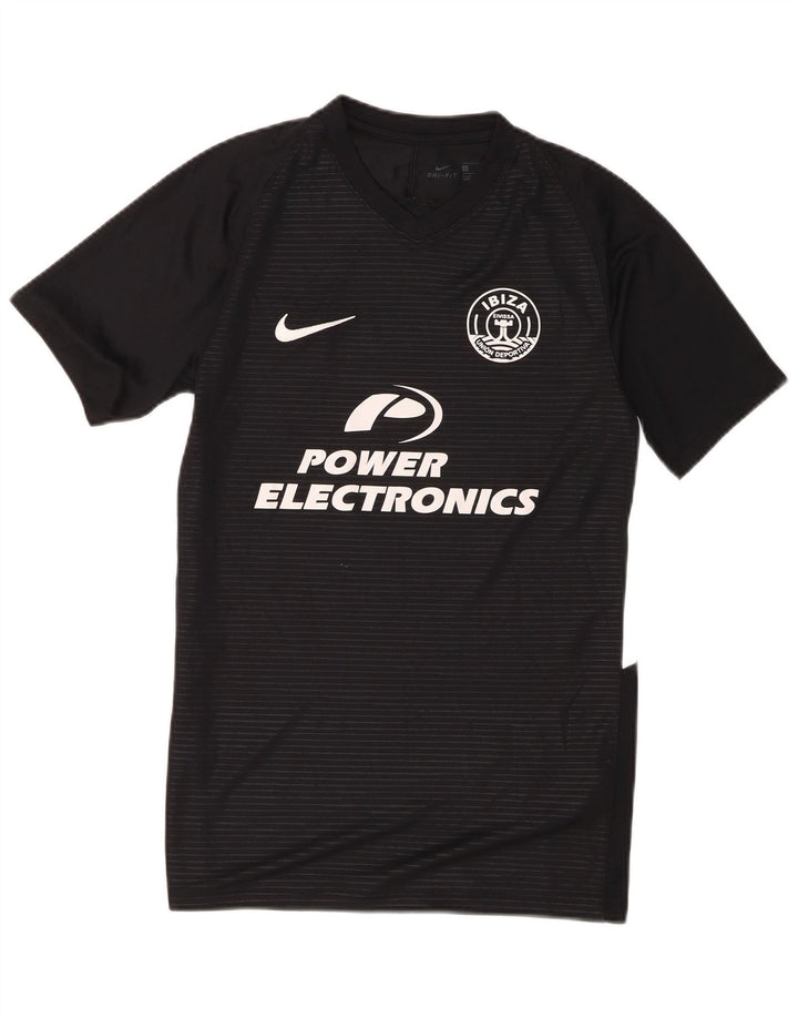 T-shirt grafica Nike Ibiza da uomo, piccola, in poliestere nero