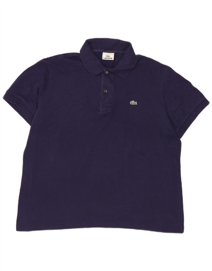 Polo da uomo Lacoste taglia 5 grande in cotone blu navy