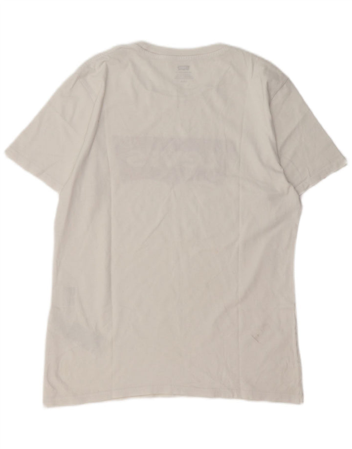 T-shirt grafica da uomo LEVI'S Top piccola in cotone bianco
