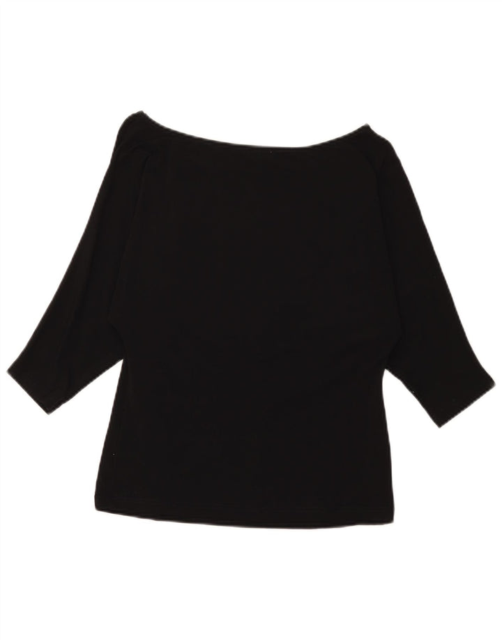 Maglia da donna Luisa Spagnoli manica 3/4 UK 8 piccola nera
