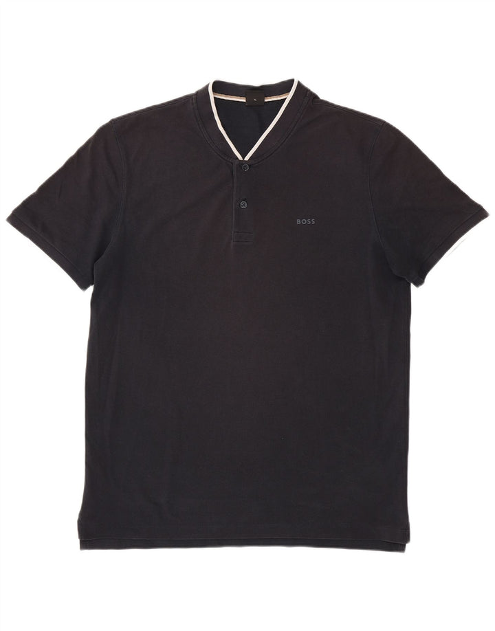 Polo da uomo Hugo Boss XL a righe nere