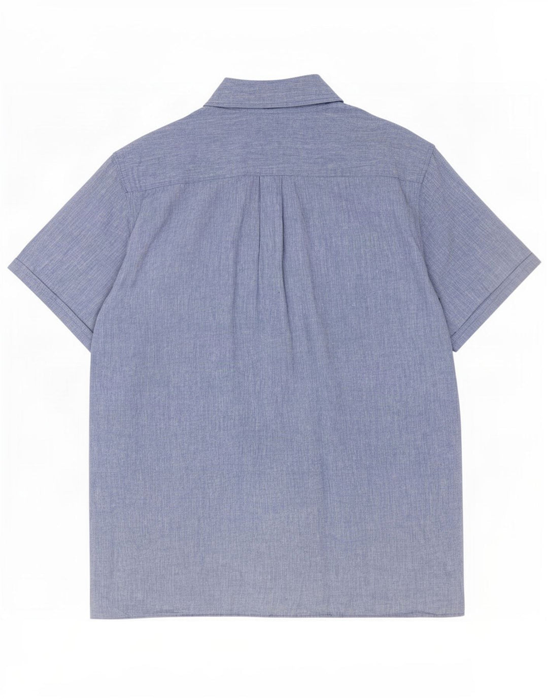 Camicia Barbour da uomo a maniche corte, vestibilità regolare, grande lino blu
