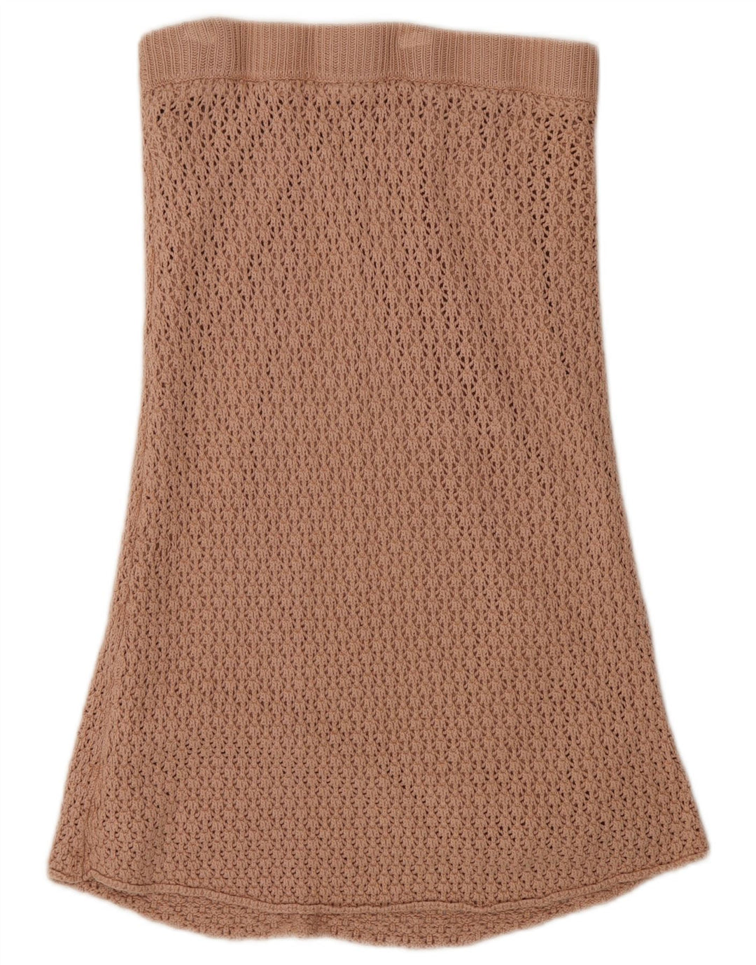 Gonna a trapezio da donna Zara all'uncinetto piccola W26 poliestere beige