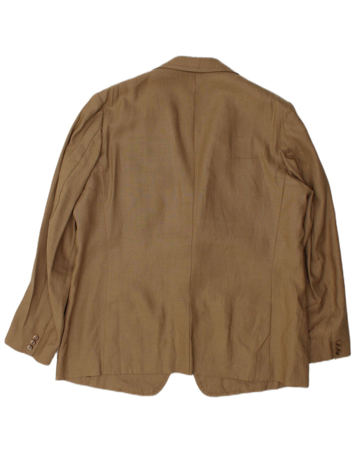 Giacca blazer vintage da uomo a 3 bottoni UK 38 Beige medio