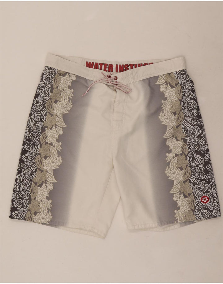 Pantaloncini da bagno da uomo Arena 2XL Poliestere grigio floreale
